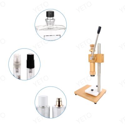 China Food Sealing Powered New 13mm 15mm 17mm 20mm Water Jar Perfume Crimping Capper Machine Power Perfume Crimping Machine for sale