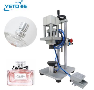 China Food Scent Spray Pump Machine Price Crimping Caps Crimping Aluminum Caps Crimping Machine Pneumatic Scent Crimping for sale