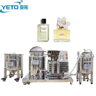 China High efficiency YETO-50L 100L 200L perfume making refrigerator machine perfume production equipment perfume mixer filter freezing cooling machine for sale