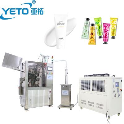 China Paste YETO-50ml 100ml Internal Heating Automatic Tube Sealing Machine Internal Tube Sealer Hand Cream Gel Cosmetic Plastic Shampoo for sale