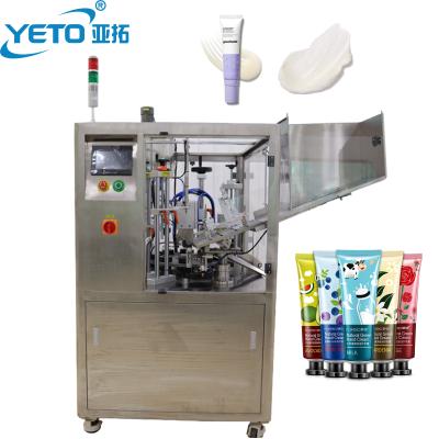 China YETO-Fully Automatic Plastic Cosmetic Cream Paste Ultrasound Small Tube Sealing Machine Tube Sealer and Filling Equipment for sale