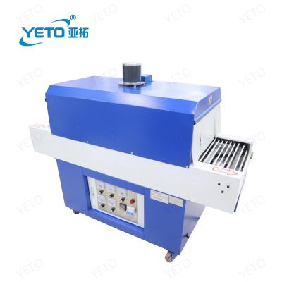 China Food Semi Automatic PE POF Plastic Film Electric Thermal Packing Machine Mineral Heat Packing Bottled Water Shrink Tunnel for sale