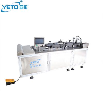 China Semi-automatic Food Box Machines YETO Bopp Film Perfume Cosmetic Cardboard Package Automatic Cellophane Wrapping Machine for sale