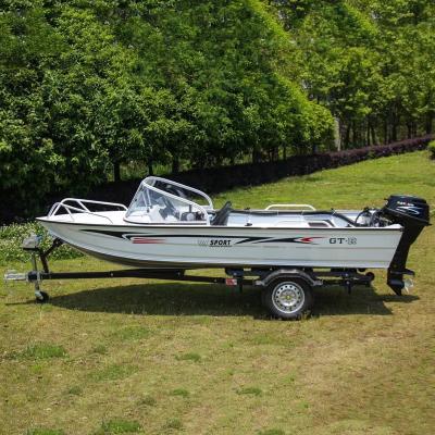 China Leisure Yacht Small 12ft 14ft 16ft Kinocean Yacht Aluminum Fishing Boat For Sale for sale