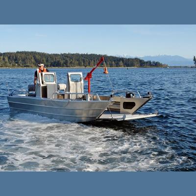 China Leisure Boat Kinocean Jet / Landing Barge Aluminum Fishing Boat 19ft for sale