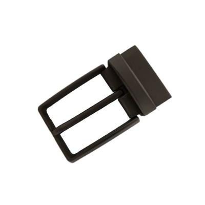 China Pin Buckle Supply Logo 3.5cm Rotate Metal Clip Pin Buckle Leather Belt Simple Zinc Alloy Reversible Buckle for sale