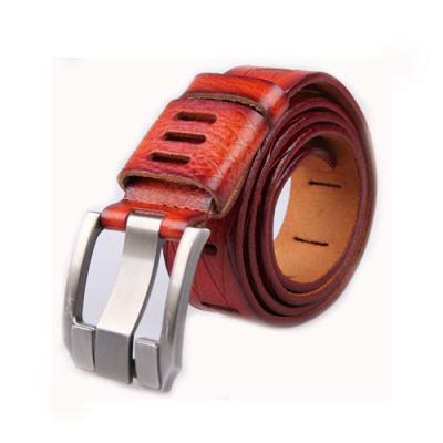 China Custom Made 100% Pure Handmade Leather Buckle Belt Pin Buckle Belt Super Casual Super Cowhide Cowhide Pull Jeans Men Belt for sale