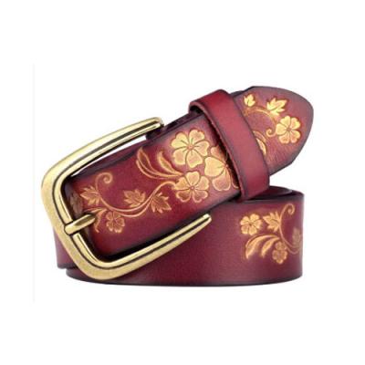 China Pure Leather Buckle Belt Pin Buckle Belt Retro Cowhide Casual Super Pull Jeans Women Belt Genuine Leather for sale