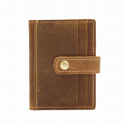 China OEM Front Pocket Minimalist Leather Ultra Slim Rfid Blocking Men's Wallet With Male Credit Card Pocket Wallet Card Holder for sale