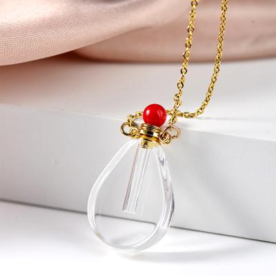 China Medicine Crystal Bottle Essential Oil Bottle Perfume Environmental Magic Necklace for sale