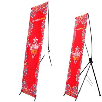 China Portable Retractable X Banner Stand Display Stand Adjustable Banner X Stand Pop Up Banner For Exhibition Hall for sale