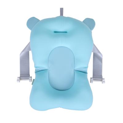 China Bath Support Baby Products Bath Pad Quick Drying Baby Seat Softly Adjustable Non-slip Infant Support Bath Mat for Bathtub for sale