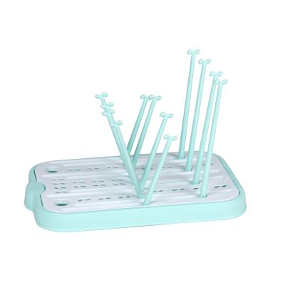 China 100% Eco-friendly Unique Newborn Accessories Design Plastic Clean Baby Bottles Drying Rack for sale