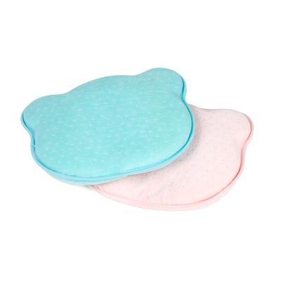 China Protect Baby Head Cotton Sample Design Organic Newborn Baby Sleep Care Pillow Kids Travel Flat Head Shaping Baby Pillow for sale