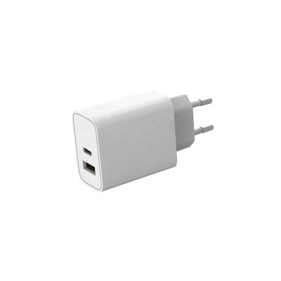 China Fast Hot Selling Durable USB EU EU Plug Durable Dual Ports Type-A 30W Type-C 18W USB Wall Charger PD For Phones for sale