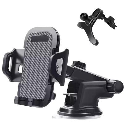 China Bestselling Amazon Adjustable 2 in 1 Universal Car Air Vent Phone Holder Cradle Dash Mount Car Cell Phone Holder for sale