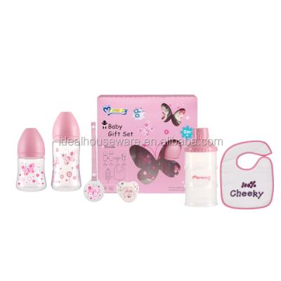 China BPA Free Wide-Neck 6PCS PP Baby Bottle Gift Set for sale