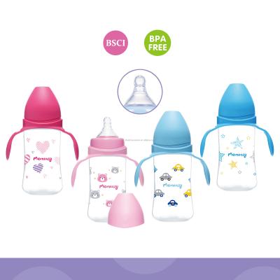 China BPA Free Wide-Neck Baby Bottle 8oz PP With Double Handle for sale