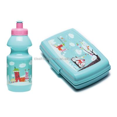 China Europe plastic lunch box for kids pp lunch box school set for sale