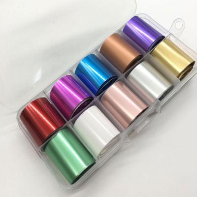 China Durable Factory Brand LOGO Transfer Foil Nail Foil For Nail Art Sticker For Nail Art Decoration ALUMINUM for sale