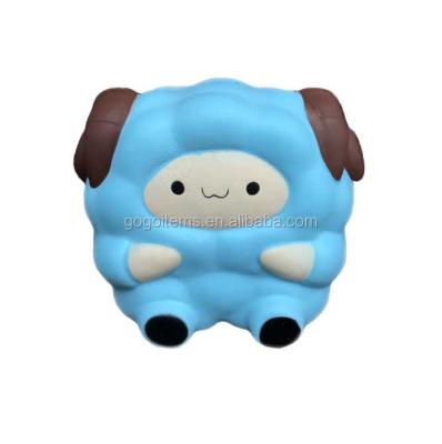 China Jumbo Cute Adorable Little Sheep Goat Soft Animal Gilggle Slow Rising Slime for sale