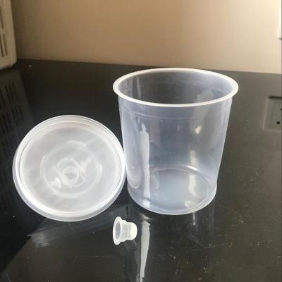 China Wholesale Disposable High Quality Cheap Plastic Inner Paint Cup Cup And Lid 600/650ml With Filter For Sale for sale