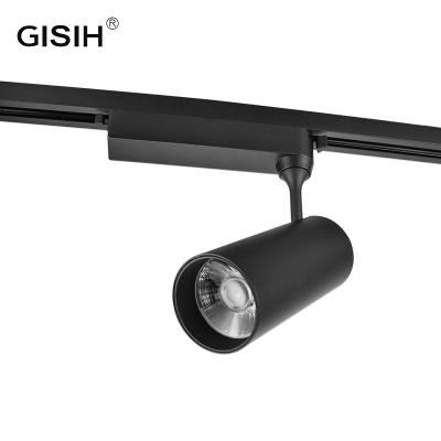 China Factory direct sales 2022 modern black white round hot mockups 30W two wire commercial track light for shop wall wash or head light for sale