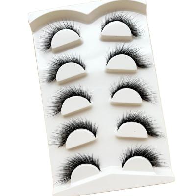 China PINTO Private Label False Mink Eyelash Logo 12-20mm Long Full Strip Natural Soft Self Adhesive Fluffy Lashes Vendor Lashes Bestseller for sale