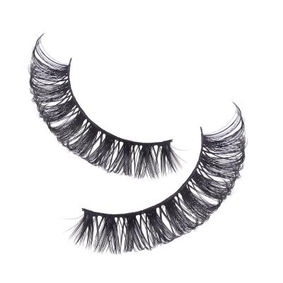 China 10-25mm Long Full Strip Lashes Lashes Fake Mink Lashes Private Label Natural Self Adhesive Hot Fluffy Seller Logo for sale