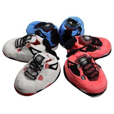 China Lightweight Multiple Designs Hot-selling Warm Winter Yeezy Jordan Sneaker Style Plush House Slippers for sale