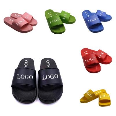 China Factory Price Wholesale Black Anti-odor Men's Unisex Women Logo Blank Slides Slippers Footwear for sale