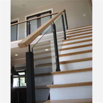 China 850-1200mm Height Post Glass Railing With Clear/Frosted/Digital Printing Finished for sale