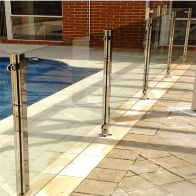 China Deck railing post 304 stainless steel glass railing post railing total solution for projects for sale