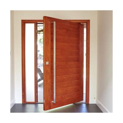 China modern style entrance door heavy duty design entry solid wood door exterior house door for sale