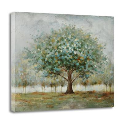 China Modern Handmade Environmental Materials Tree Oil Paintings Wall Canvas Spring Landscape Paintings For Home Decorations for sale