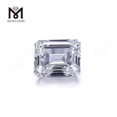 China Messi jewelry 1.18Ct DEF color synthetic HPHT diamond emerald cut loose diamond for sale