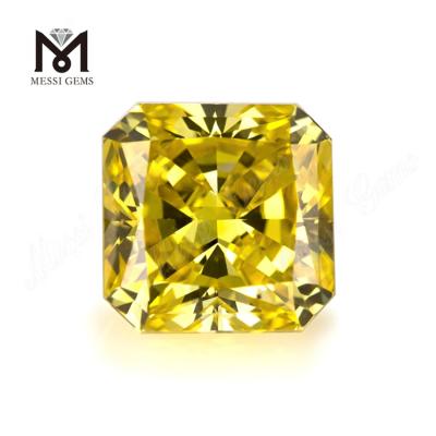 China fancy vivid yellow synthetic hpht diamond lab grown diamond for sale