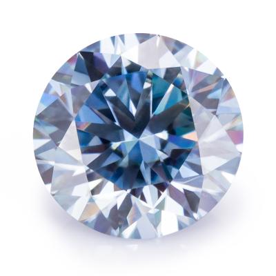 China Messi gems GRA new blue loose stone price 1CT 1.5CT 2CT 3CT round color diamond moissanite for sale