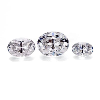 China wholesale certified DEF vvs super white oval cut moissanite stone for sale