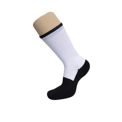 China Wholesale White Man Sport Anti-Slip Custom Printed Blank Sublimation Socks for sale