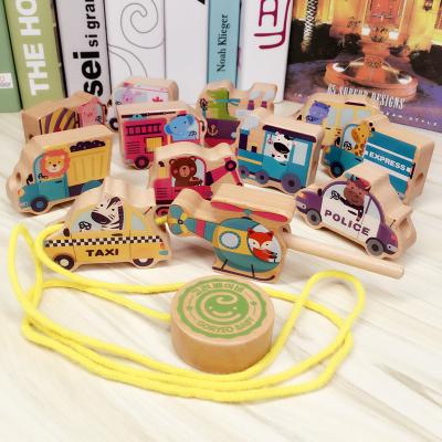 China Children China Educational Wooden Toys Wooden Threading Toys KMG-0050 for sale