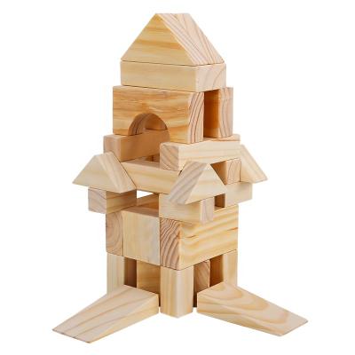 China Wooden Toy Wooden Doll House Building Toys Boy Doll House Building Blocks for sale