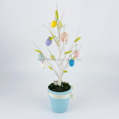 China Europe; 2021 new spring design party artificial easter eggs mini tree artistic decorations hot wholesale modern indoor supplies for sale