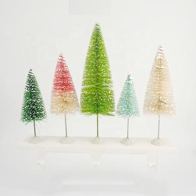 China Europe Wholesale Mini Artificial Christmas Tree Stocking Holder Metal Sock Hook Home Indoor Decorations for sale