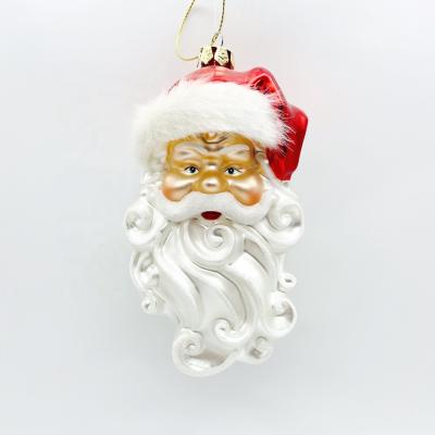 China Wholesale New Design Europe Christmas Home Christmas Santa Santa Glass Ornaments Party Decorations for sale