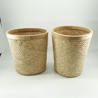 China Handmade Home Decoration Size S Plant Basket Home Gift Kitchen Storage Woven Natural Baskets for sale