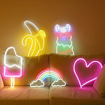 China Neon Sign Neon Light LED Night Lamp Party Holiday Decor Hanging Home Christmas Gift Rainbow Banana Wall Light LED Neon Light for sale