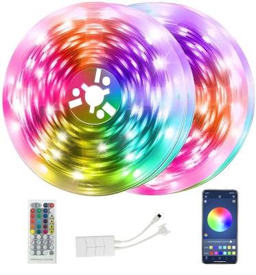 China New Arrival SMD 5050 20M 30 smart led strip light Ihomemix waterproof dropship SMD 5050 12v 10m 30 led flexible RGB blue tooth smart led strip lights waterproof for sale