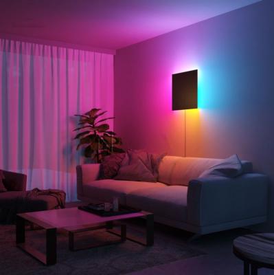 China Lighting Functions ihomemix Modern RGB Smart Square Home Led Night Light Crystal Decorate Plug In Nordic Wall Lamp For Bedroom for sale