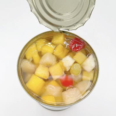 China OEM Canned Seasoned Tinned Fruit Mixer 3000g Packing Five Kinds Fruits With Pineapple In Syrup for sale